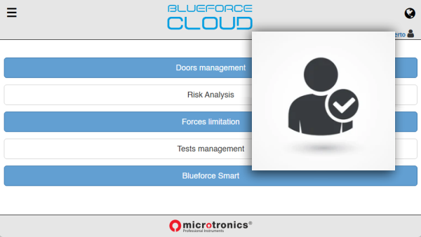 Login to the BlueForce Cloud area with your credentials