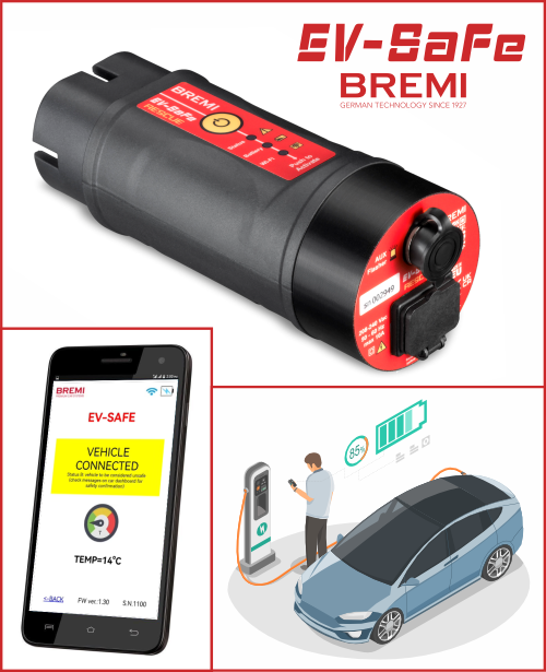 Ev-Safe, a portable device for securing electric and hybrid cars